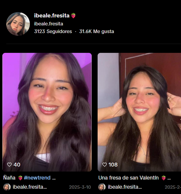 Evidencia de la denuncia contra Ibeth Alexandra (Fresa) Noa Palacios